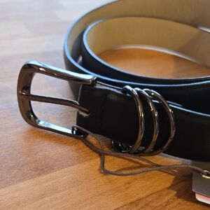 Vince Camuto Black Leather Belt